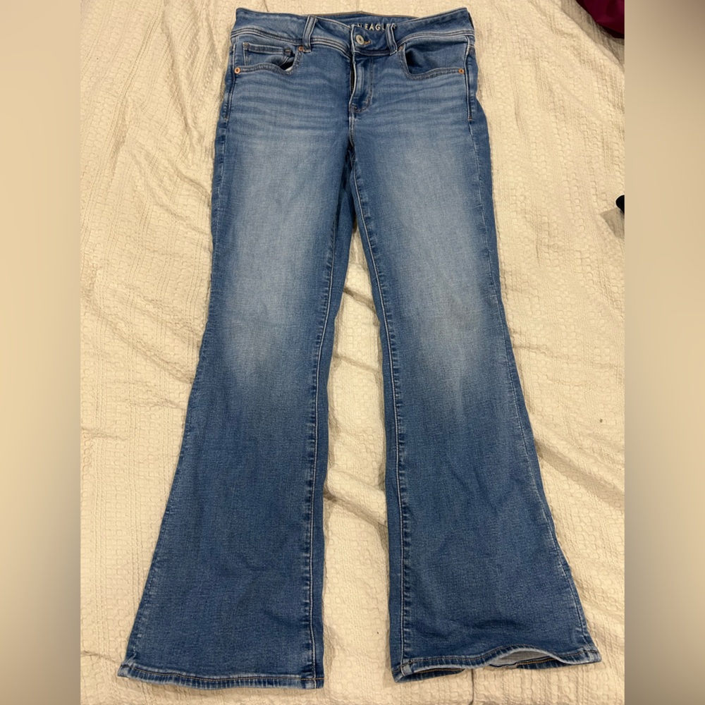 American Eagle Outfitters Light Blue Flare Jeans